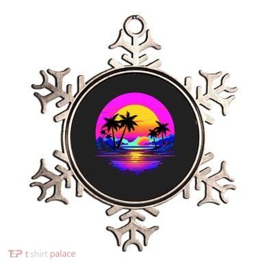 Miami Beach Sun Set Vibrant Ornament