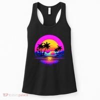 Miami Beach Sun Set Vibrant Women's Tank Top thumb 0