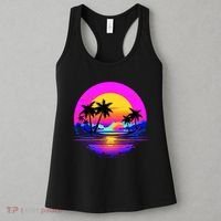 Miami Beach Sun Set Vibrant Women's Tank Top thumb 3