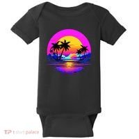 Miami Beach Sun Set Vibrant Baby Bodysuit thumb 0