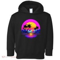 Miami Beach Sun Set Vibrant Toddler Hoodie thumb 0