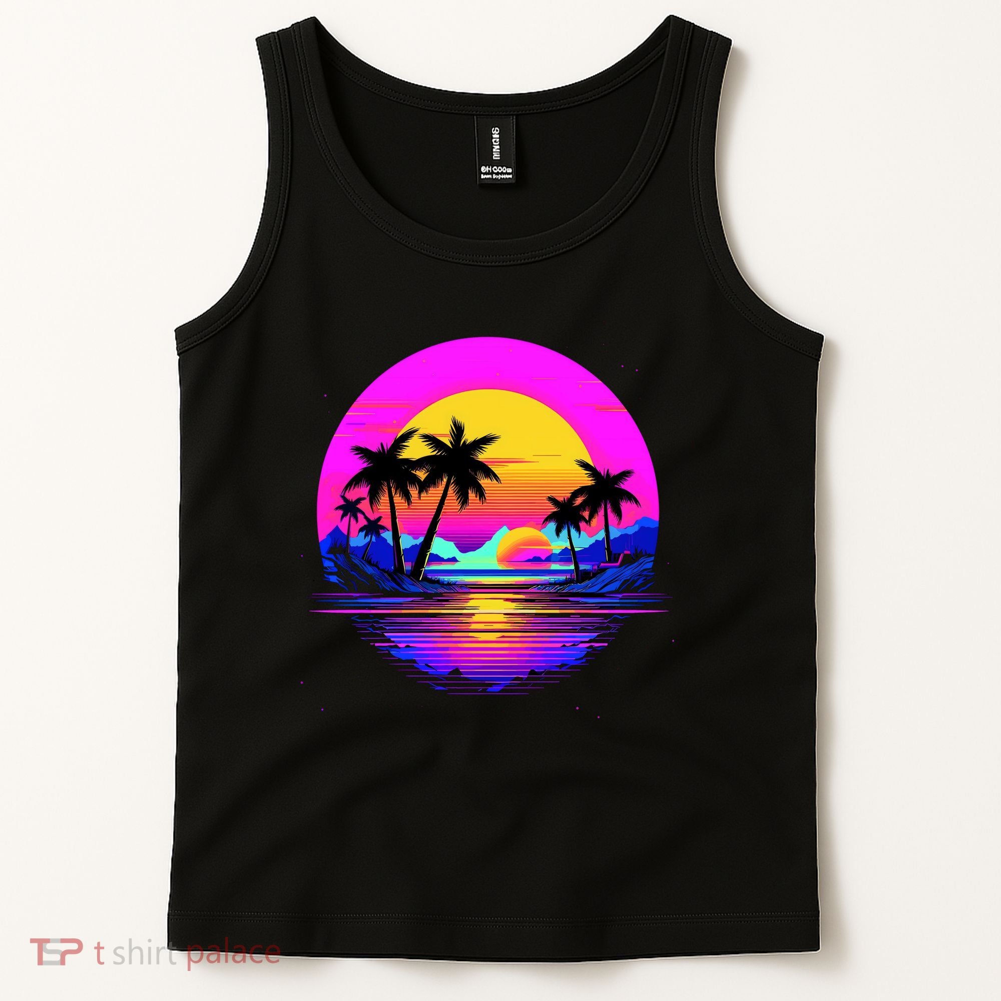 Miami Beach Sun Set Vibrant Tank Top
