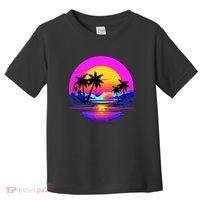 Miami Beach Sun Set Vibrant Toddler T-Shirt thumb 0