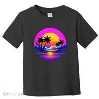 Miami Beach Sun Set Vibrant Toddler T-Shirt thumb 0