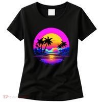 Miami Beach Sun Set Vibrant Women's T-Shirt thumb 0