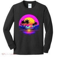 Miami Beach Sun Set Vibrant Kids Long Sleeve Shirt thumb 0