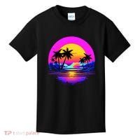 Miami Beach Sun Set Vibrant Kids T-Shirt thumb 0