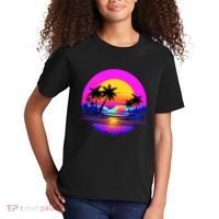 Miami Beach Sun Set Vibrant Kids T-Shirt thumb 2