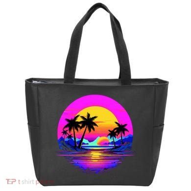 Miami Beach Sun Set Vibrant Tote Bag