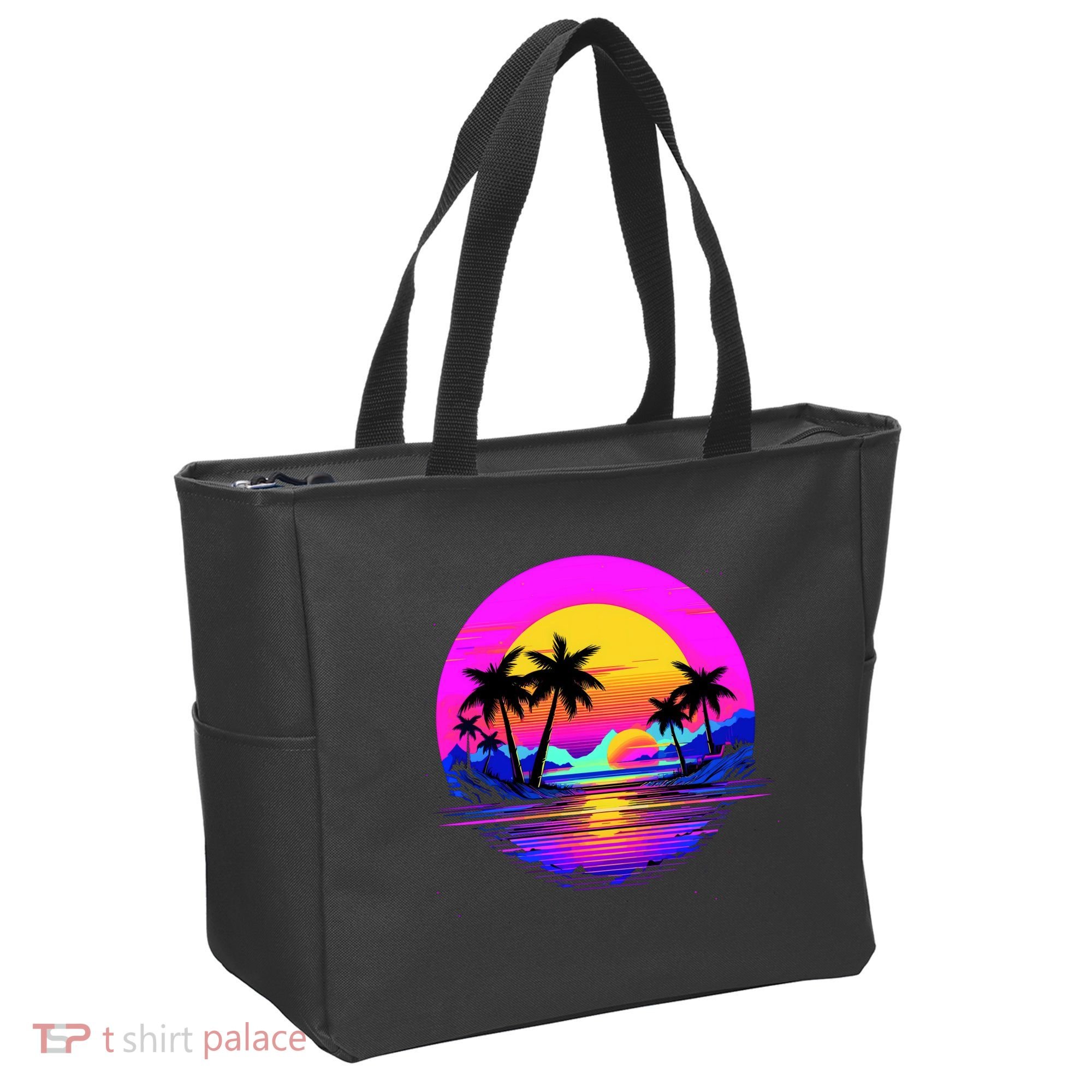 Miami Beach Sun Set Vibrant Tote Bag