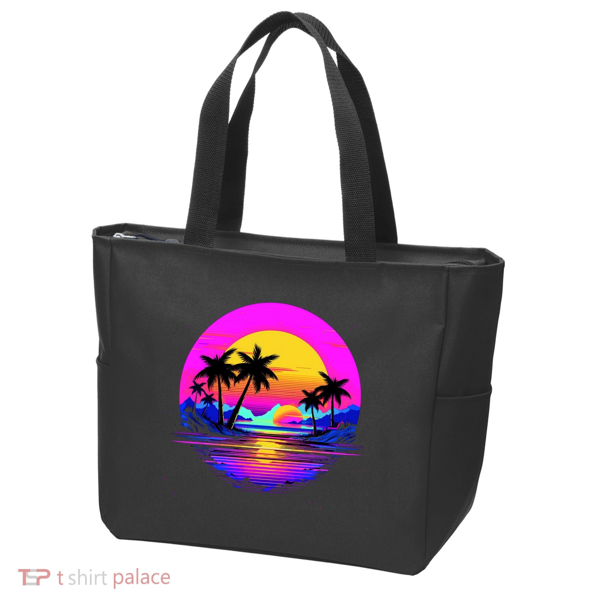 Miami Beach Sun Set Vibrant Tote Bag