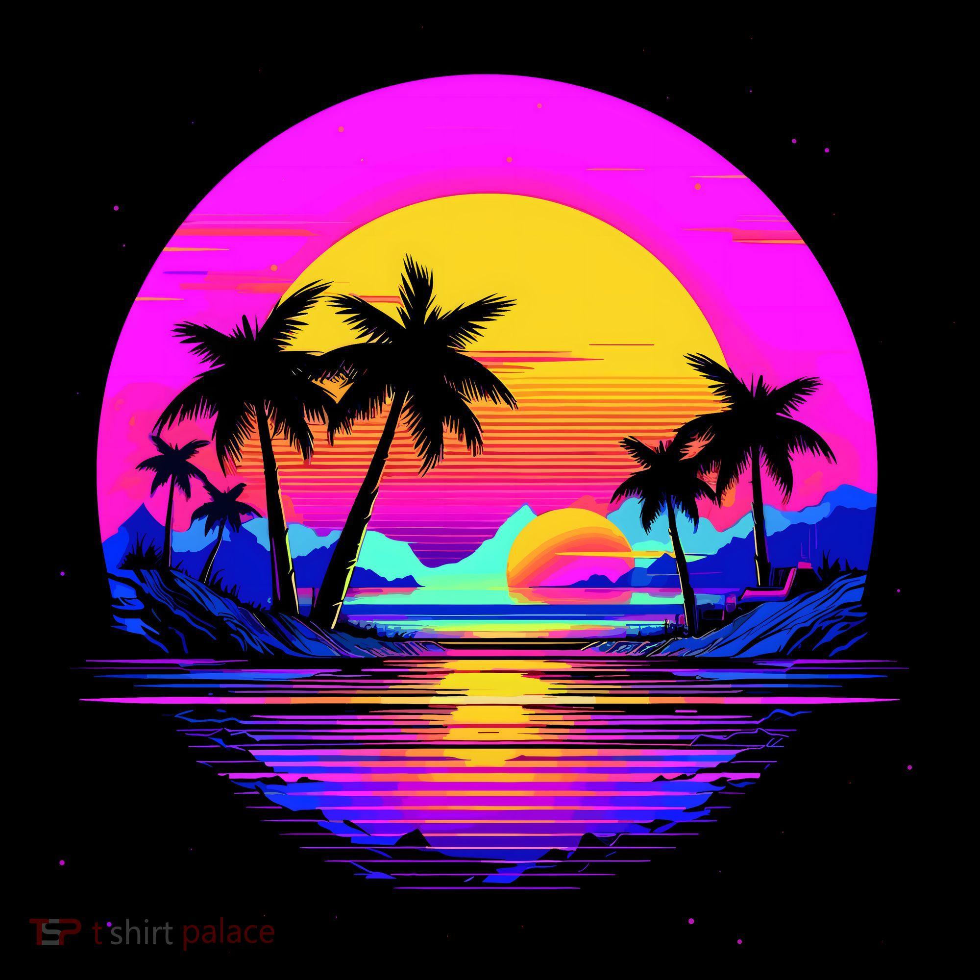 Miami Beach Sun Set Vibrant Tote Bag