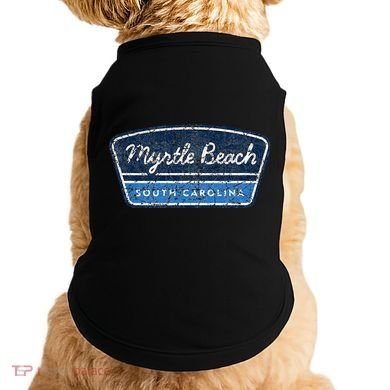Myrtle Beach South Carolina Retro Throwback Souvenir Doggie Tank