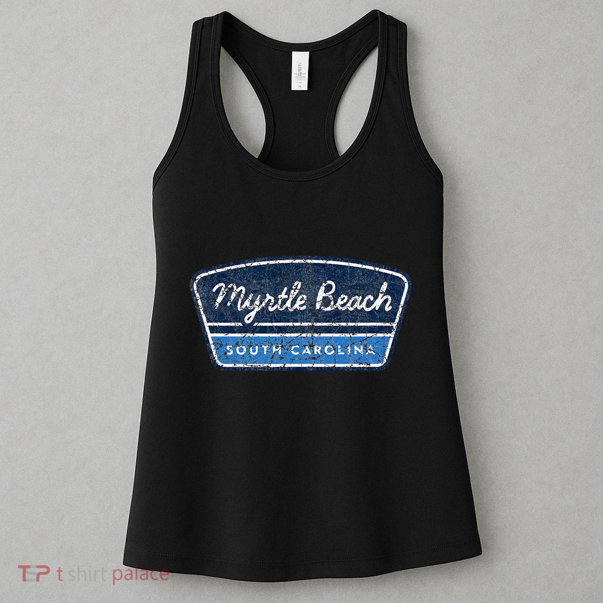 Myrtle Beach South Carolina Retro Throwback Souvenir Women's Tank Top