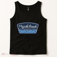 Myrtle Beach South Carolina Retro Throwback Souvenir Tank Top thumb 2