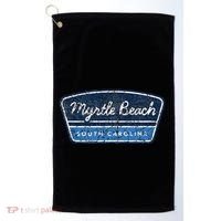 Myrtle Beach South Carolina Retro Throwback Souvenir Golf Towel thumb 0