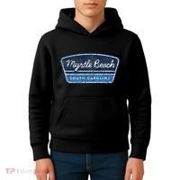 Myrtle Beach South Carolina Retro Throwback Souvenir Kids Hoodie thumb 4