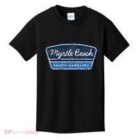 Myrtle Beach South Carolina Retro Throwback Souvenir Kids T-Shirt thumb 0