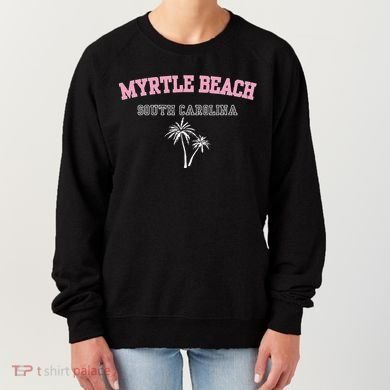Myrtle Beach South Carolina Souvenir Palm Tree Holiday Women's Sweatshirt