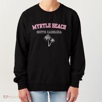 Myrtle Beach South Carolina Souvenir Palm Tree Holiday Women's Sweatshirt thumb 0