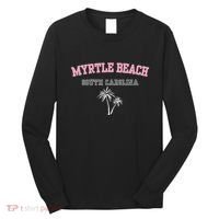 Myrtle Beach South Carolina Souvenir Palm Tree Holiday Long Sleeve Shirt thumb 0