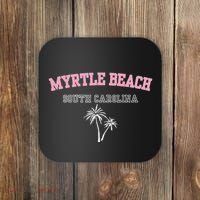 Myrtle Beach South Carolina Souvenir Palm Tree Holiday Coaster thumb 0