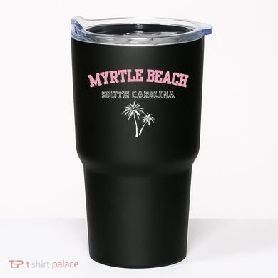 Myrtle Beach South Carolina Souvenir Palm Tree Holiday Tumbler
