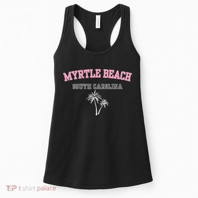 Myrtle Beach South Carolina Souvenir Palm Tree Holiday Women's Tank Top