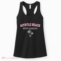 Myrtle Beach South Carolina Souvenir Palm Tree Holiday Women's Tank Top thumb 0