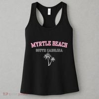 Myrtle Beach South Carolina Souvenir Palm Tree Holiday Women's Tank Top thumb 3