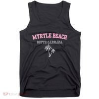 Myrtle Beach South Carolina Souvenir Palm Tree Holiday Tank Top thumb 0