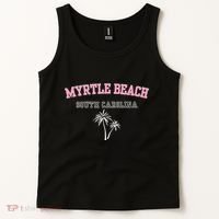 Myrtle Beach South Carolina Souvenir Palm Tree Holiday Tank Top thumb 2