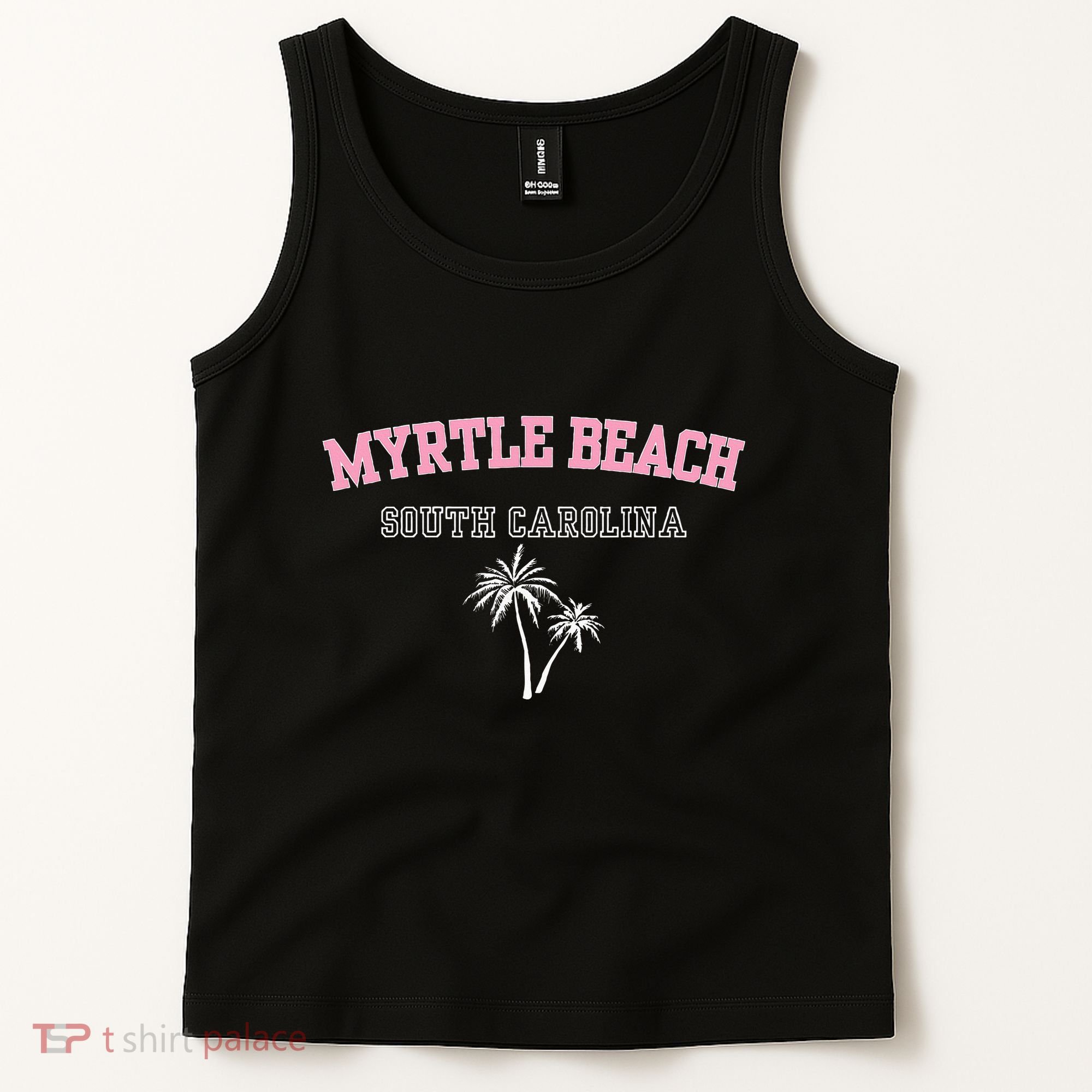 Myrtle Beach South Carolina Souvenir Palm Tree Holiday Tank Top