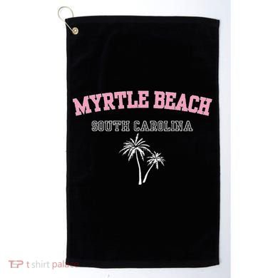 Myrtle Beach South Carolina Souvenir Palm Tree Holiday Golf Towel