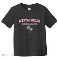 Myrtle Beach South Carolina Souvenir Palm Tree Holiday Toddler T-Shirt thumb 0