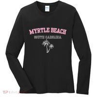 Myrtle Beach South Carolina Souvenir Palm Tree Holiday Women's Long Sleeve Shirt thumb 0