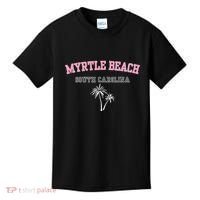 Myrtle Beach South Carolina Souvenir Palm Tree Holiday Kids T-Shirt thumb 0