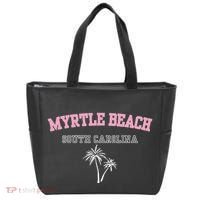 Myrtle Beach South Carolina Souvenir Palm Tree Holiday Tote Bag thumb 0