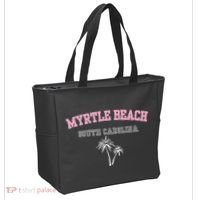 Myrtle Beach South Carolina Souvenir Palm Tree Holiday Tote Bag thumb 2