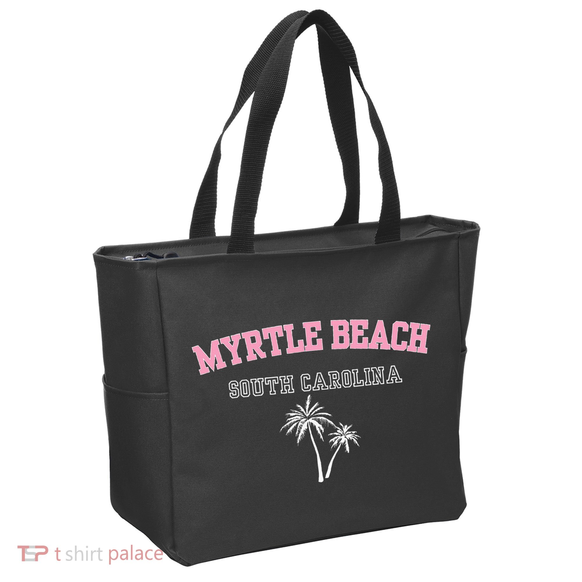 Myrtle Beach South Carolina Souvenir Palm Tree Holiday Tote Bag