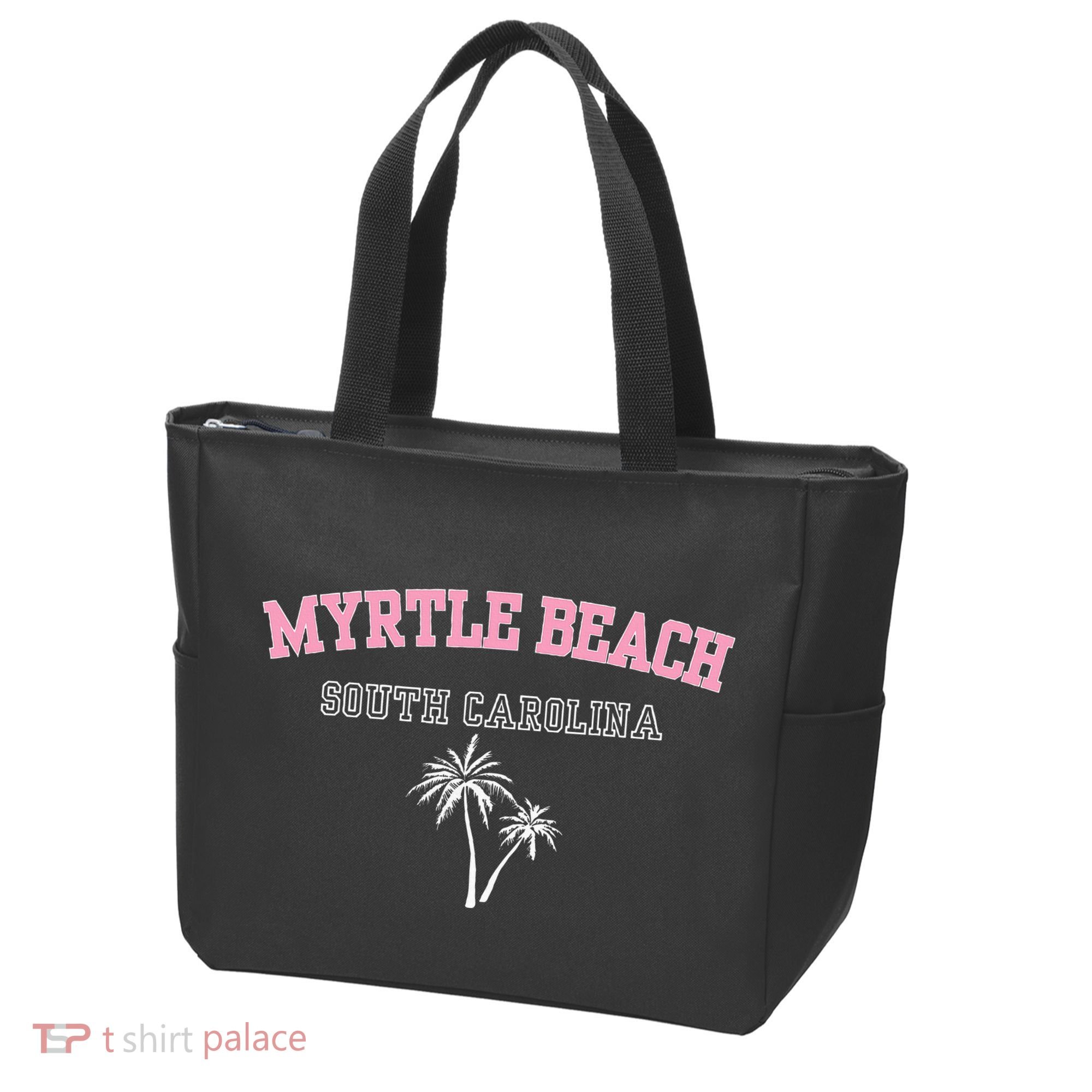 Myrtle Beach South Carolina Souvenir Palm Tree Holiday Tote Bag