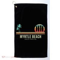 Myrtle Beach Summer Surf Golf Towel thumb 0
