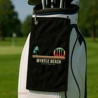 Myrtle Beach Summer Surf Golf Towel thumb 2