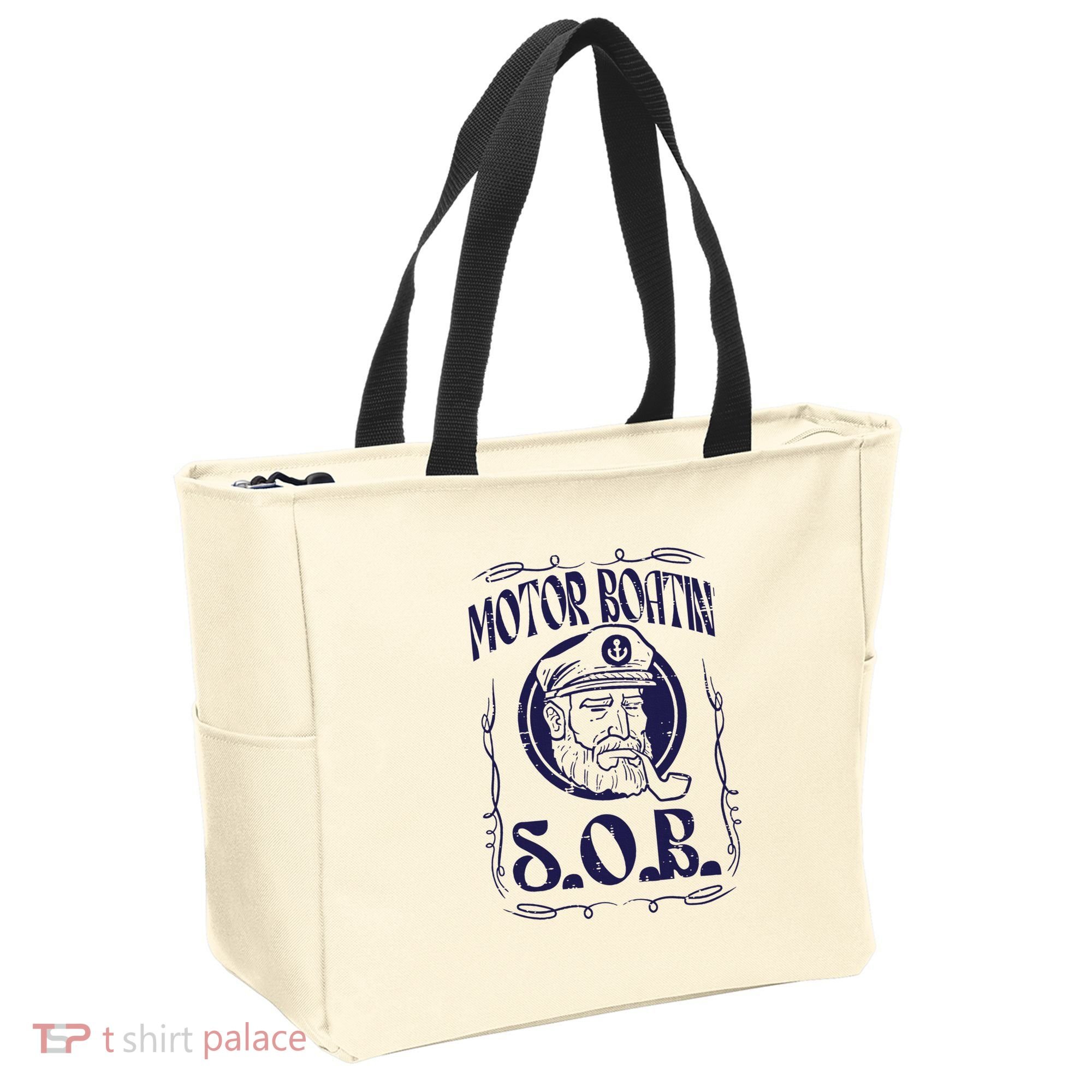 Motor Boating Sob Funny Motorboat Humor Captain Owner Tote Bag