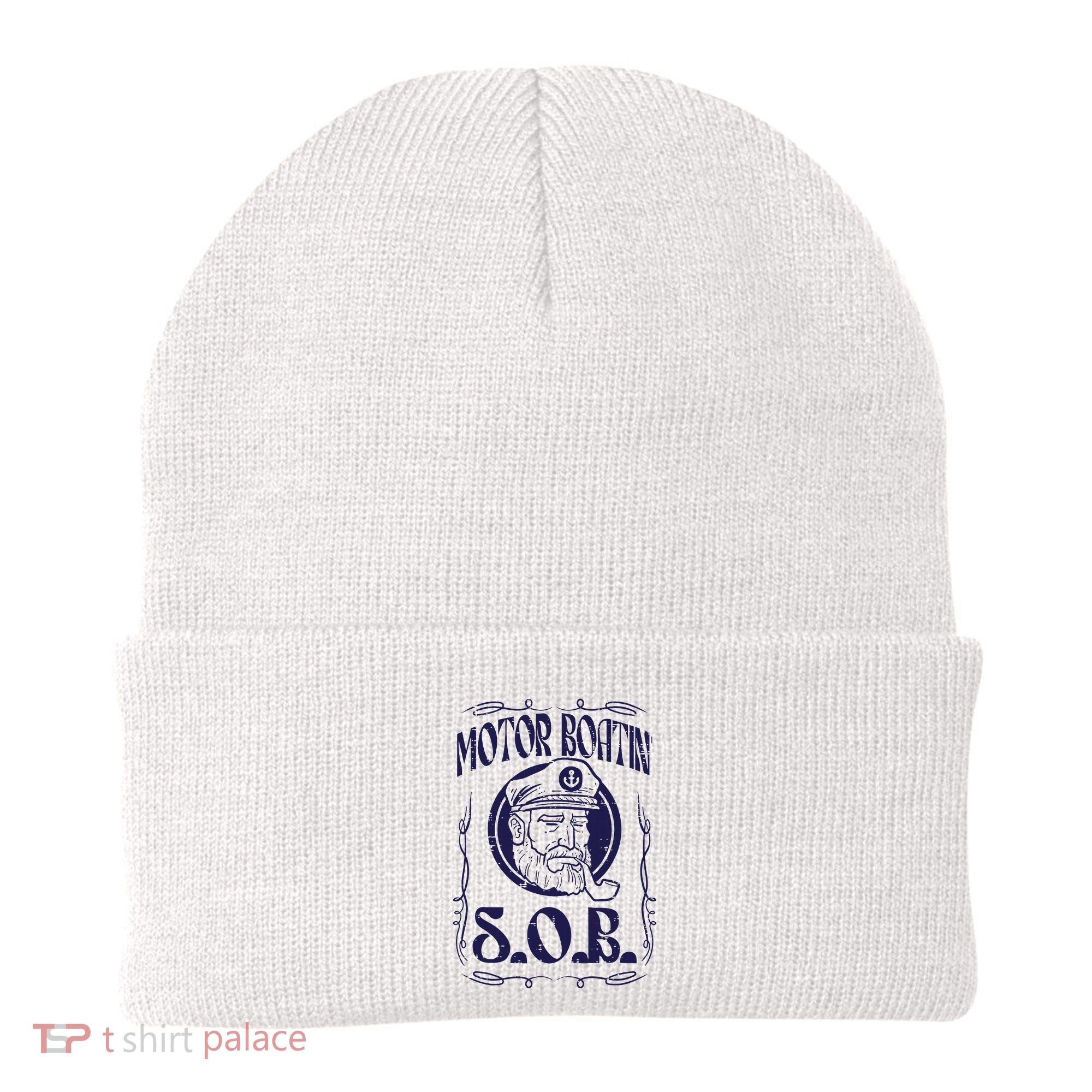 Motor Boating Sob Funny Motorboat Humor Captain Owner Beanie