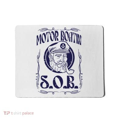 Motor Boating Sob Funny Motorboat Humor Captain Owner Mousepad