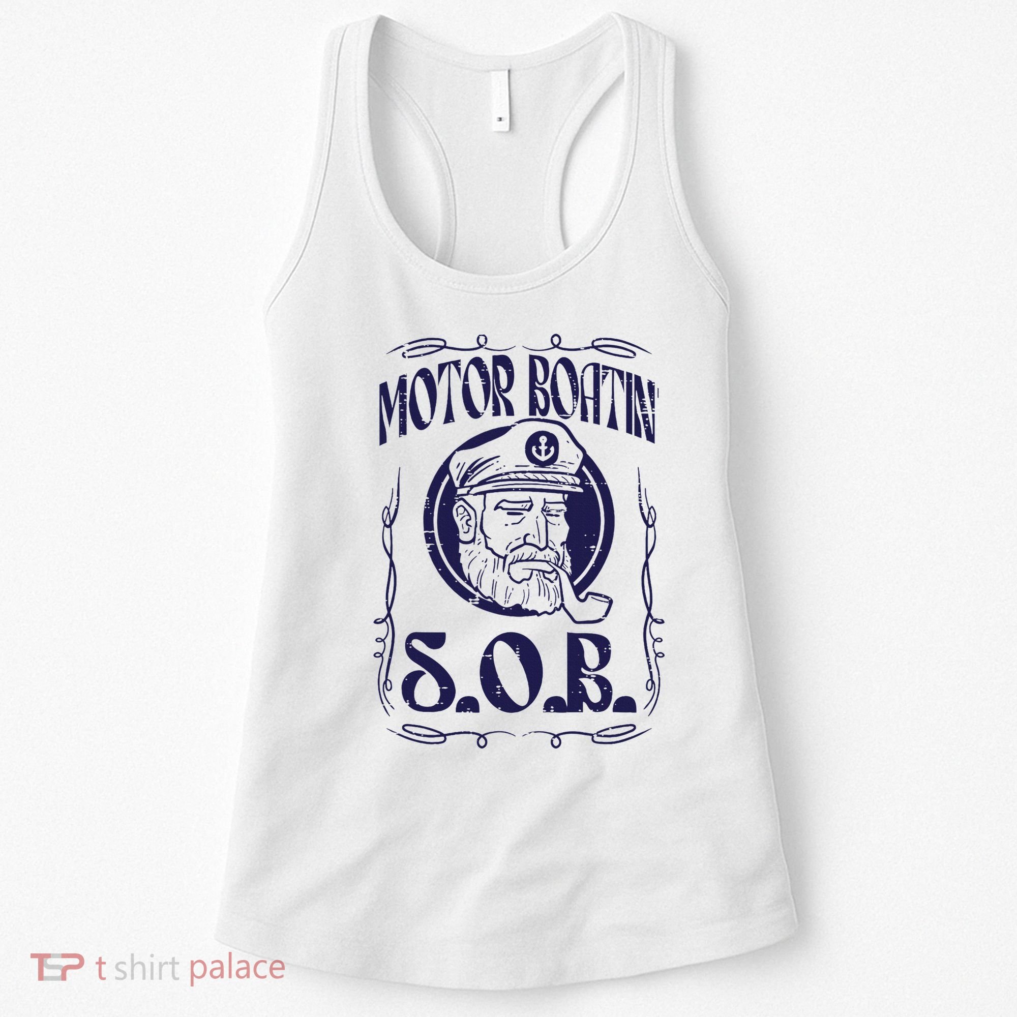 Motor Boating Sob Funny Motorboat Humor Captain Owner Women's Tank Top
