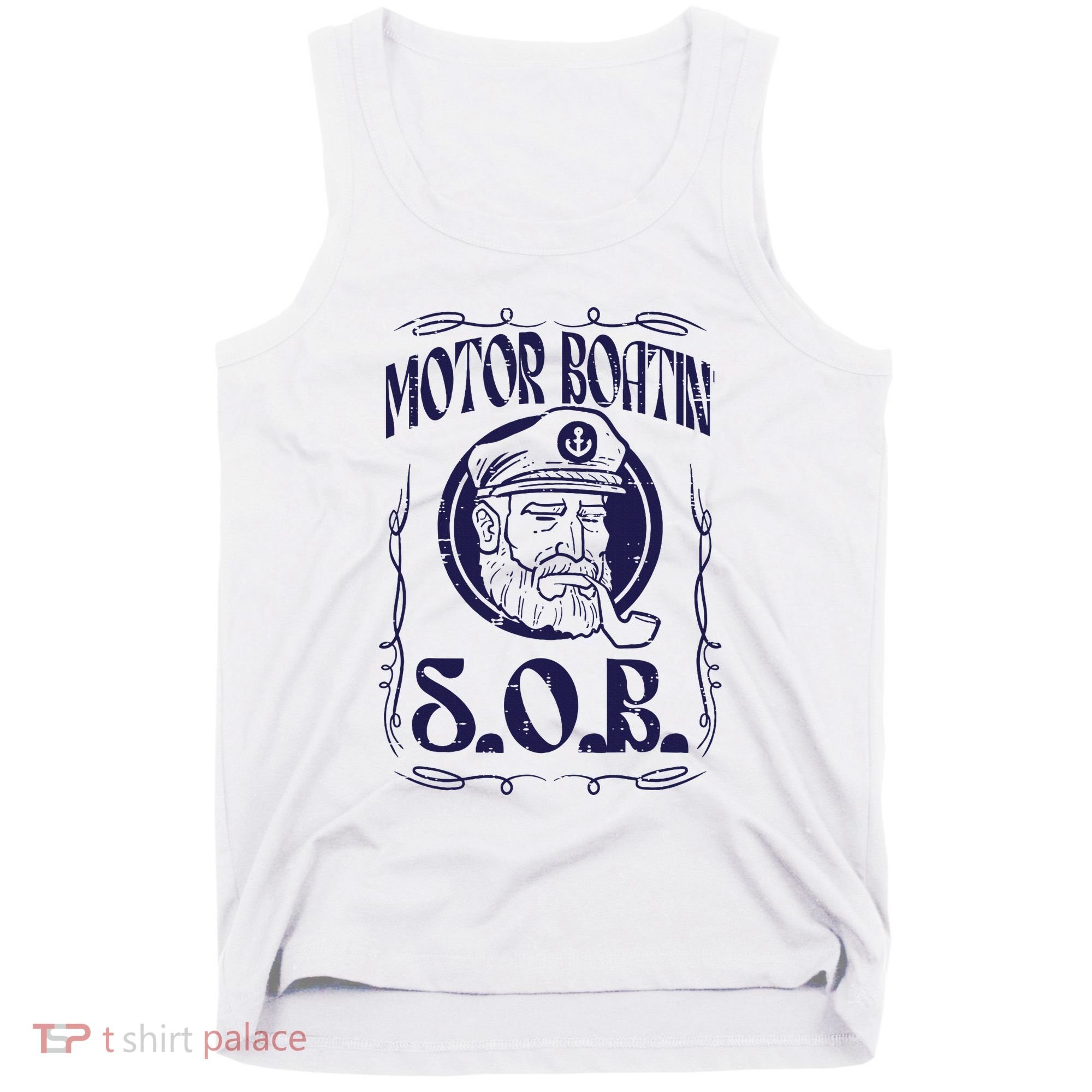 Motor Boating Sob Funny Motorboat Humor Captain Owner Tank Top