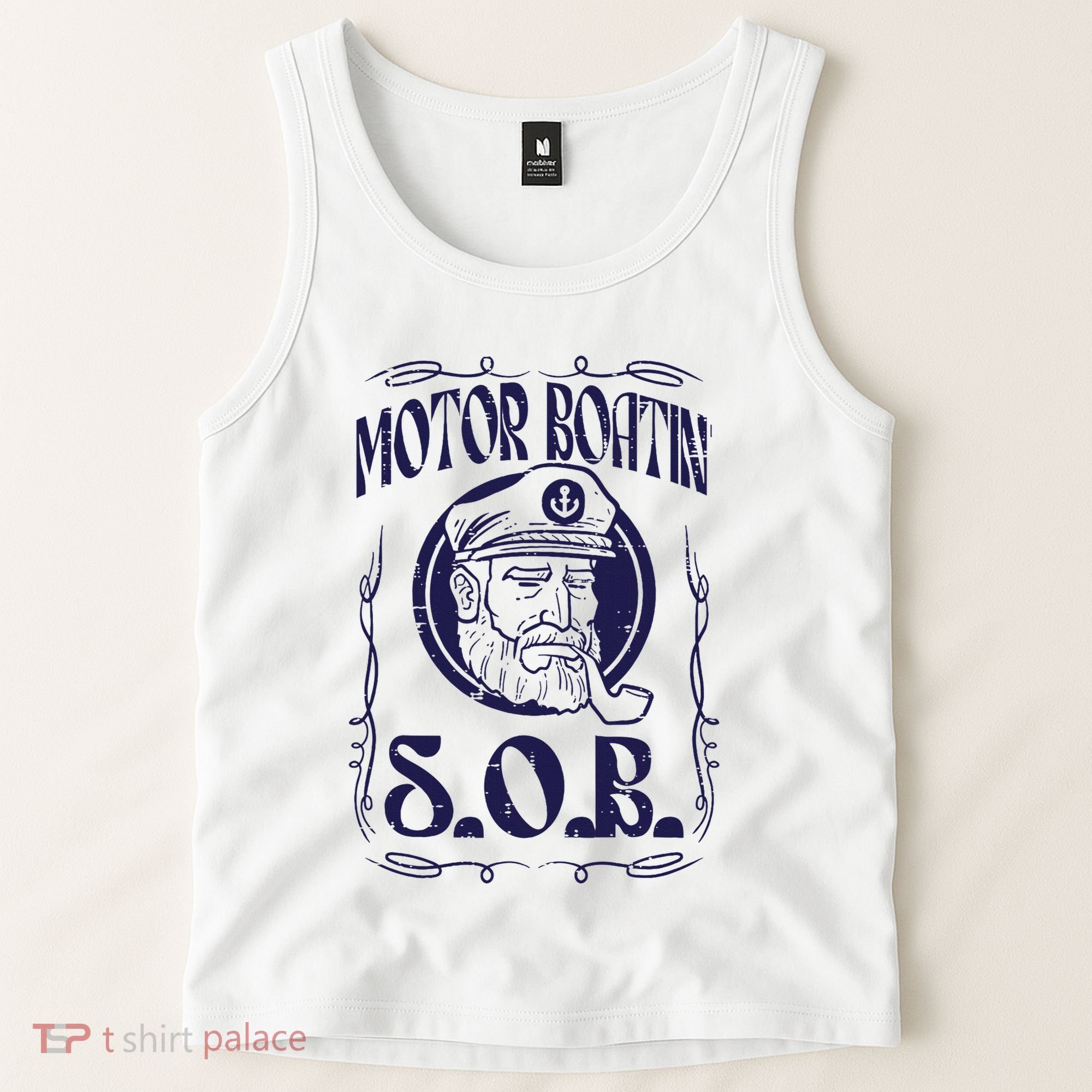 Motor Boating Sob Funny Motorboat Humor Captain Owner Tank Top