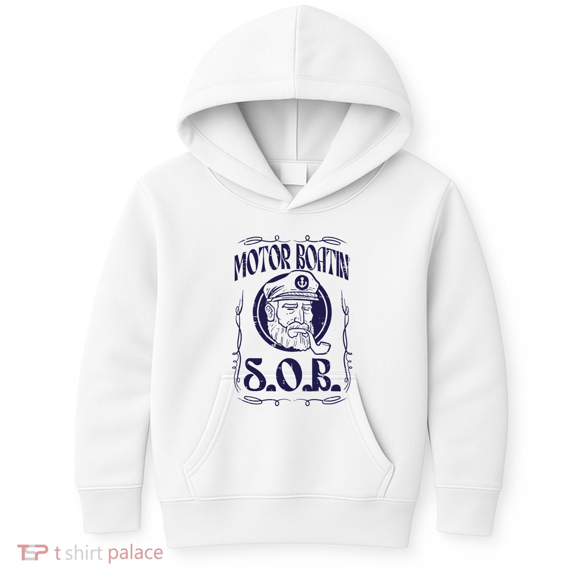 Motor Boating Sob Funny Motorboat Humor Captain Owner Kids Hoodie